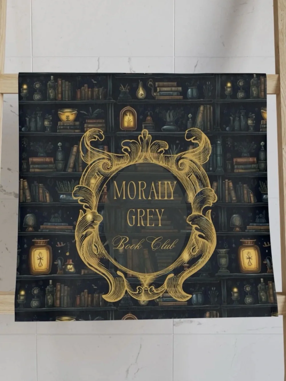 Morally Grey Book Club Tea Towel - Dark Romance Kitchen Towel For Book Lovers